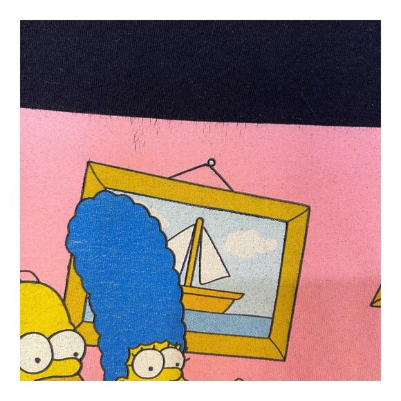 The Simpsons Family TV Time Men’s Size XL Black Short Sleeve Graphic Tee - Picture 2 of 7